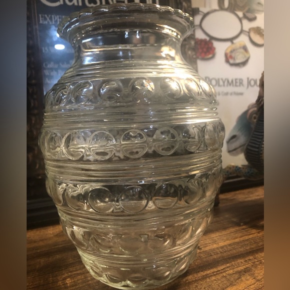 Vintage Clear Glass Vase - Picture 5 of 8